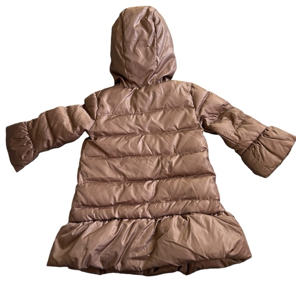 Baby Gap Warmest Down Puffer Jacket- Fleece Lined, Toddler 2. Dusty Rose, Hooded - Picture 3 of 11